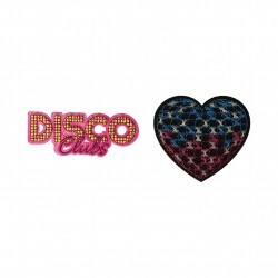 A ecusson disco club & coeur