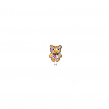 Pm motif avec fleurs - Ourson