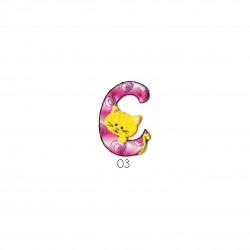 Alphabet enfant rose