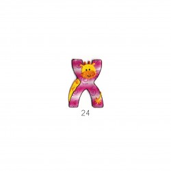 Alphabet enfant rose
