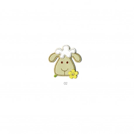 Tete animal simili cuir - Mouton