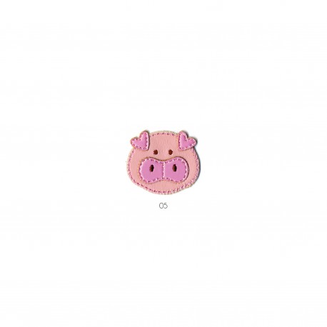 Tete animal simili cuir - Cochon