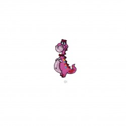 Dinosaure - Rose