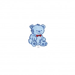 Ourson chaton feutrine - Ourson bleu