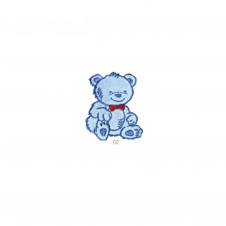 Ourson chaton feutrine - Ourson bleu