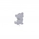 Ourson chaton feutrine - Chaton gris