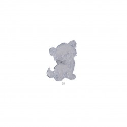 Ourson chaton feutrine - Chaton gris