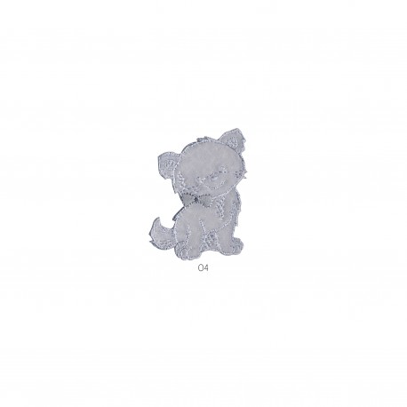 Ourson chaton feutrine - Chaton gris