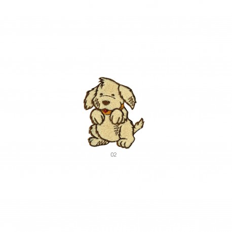 Ecureuil/chiot feutrine - Chien beige
