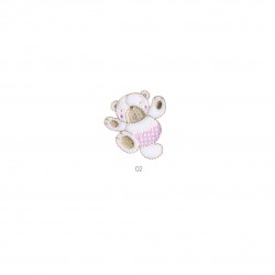 Ourson dansant - Rose
