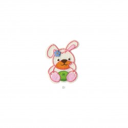 Animaux fond tissu - Lapin