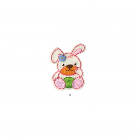 Animaux fond tissu - Lapin