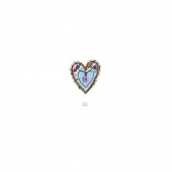 Motif imprime - Coeur 4x3,5cm