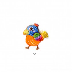 Animaux couleurs - Oiseau 4,5x3,5