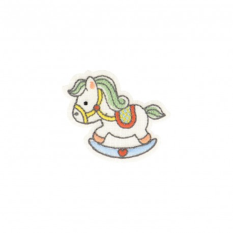 Ecusson bebe - Cheval bascule