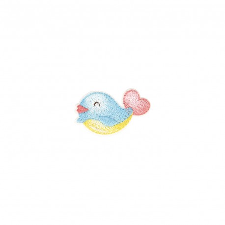 Ecusson bebe pastel - Baleine